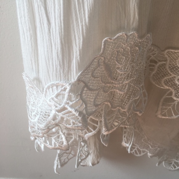 Altar'd State Tops - White Tunic with Dainty Accents from Altar’D State